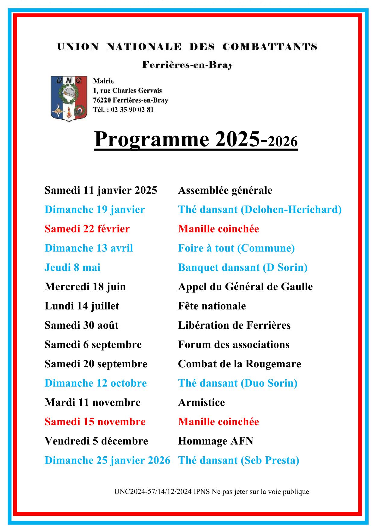 Programme 2025