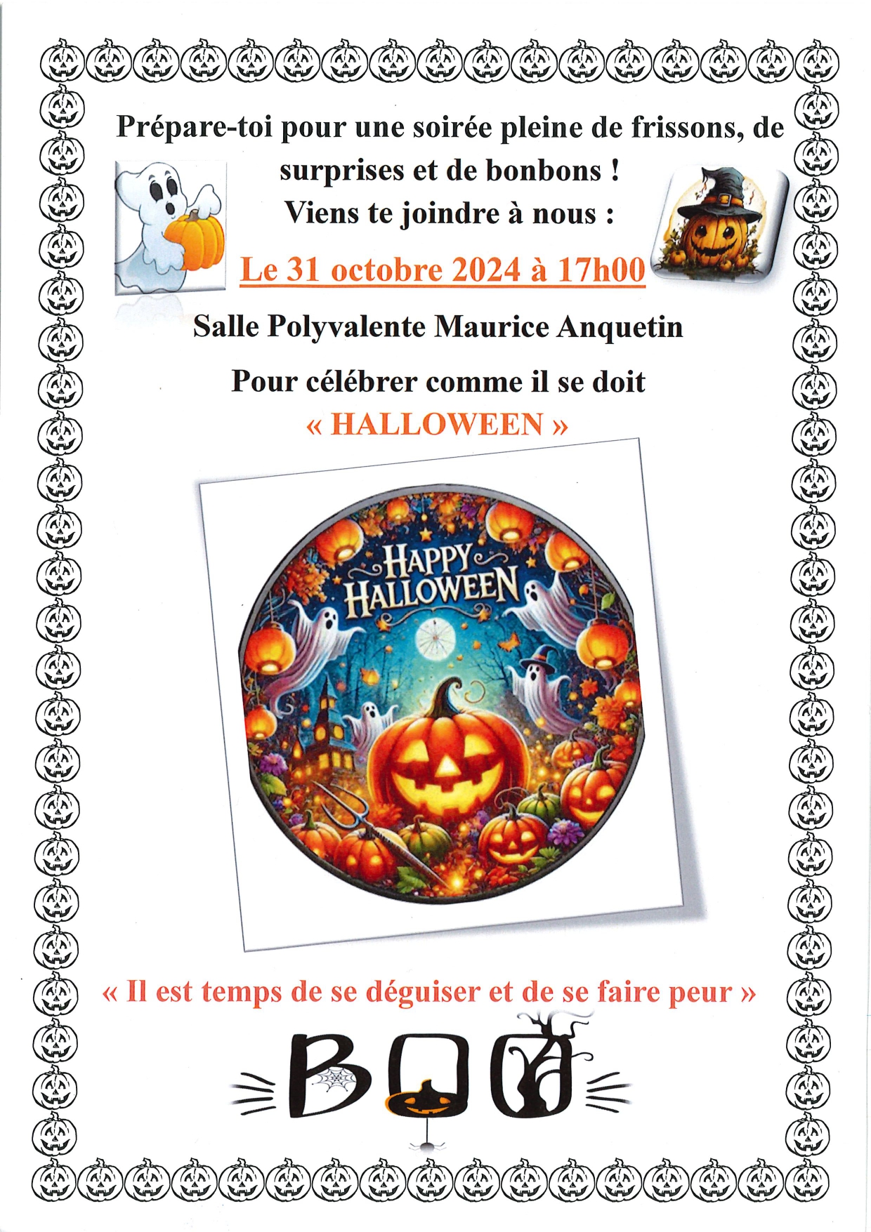 Affiche défilé d'Halloween