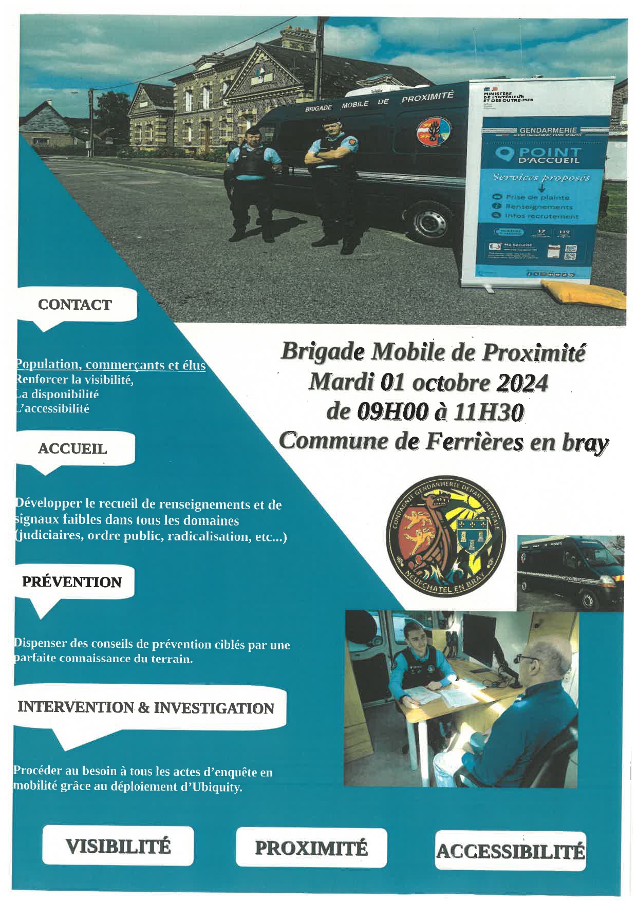 Affiche Brigade Mobile de Proximité