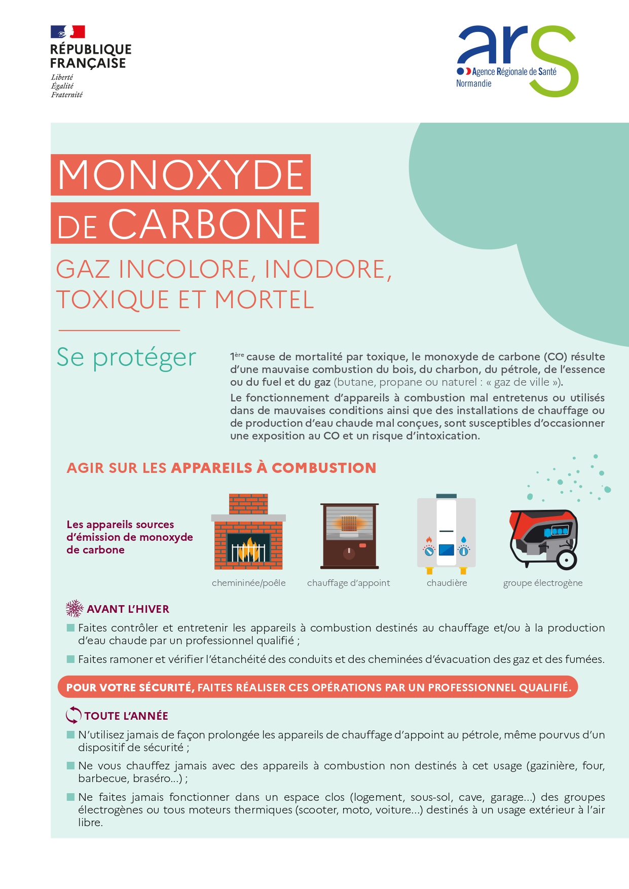 Affiche monoxyde de carbone 1