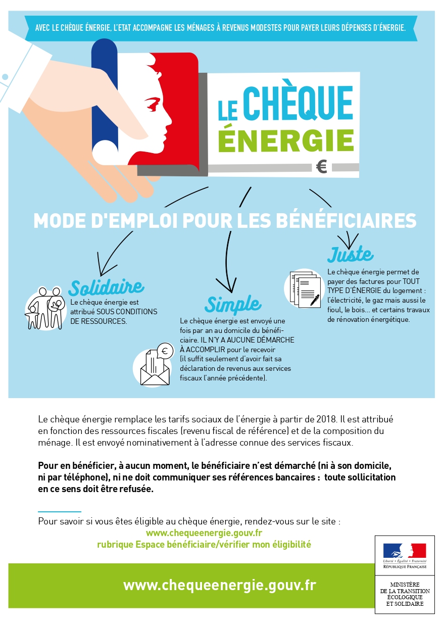 Chèque énergie mode d'emploi