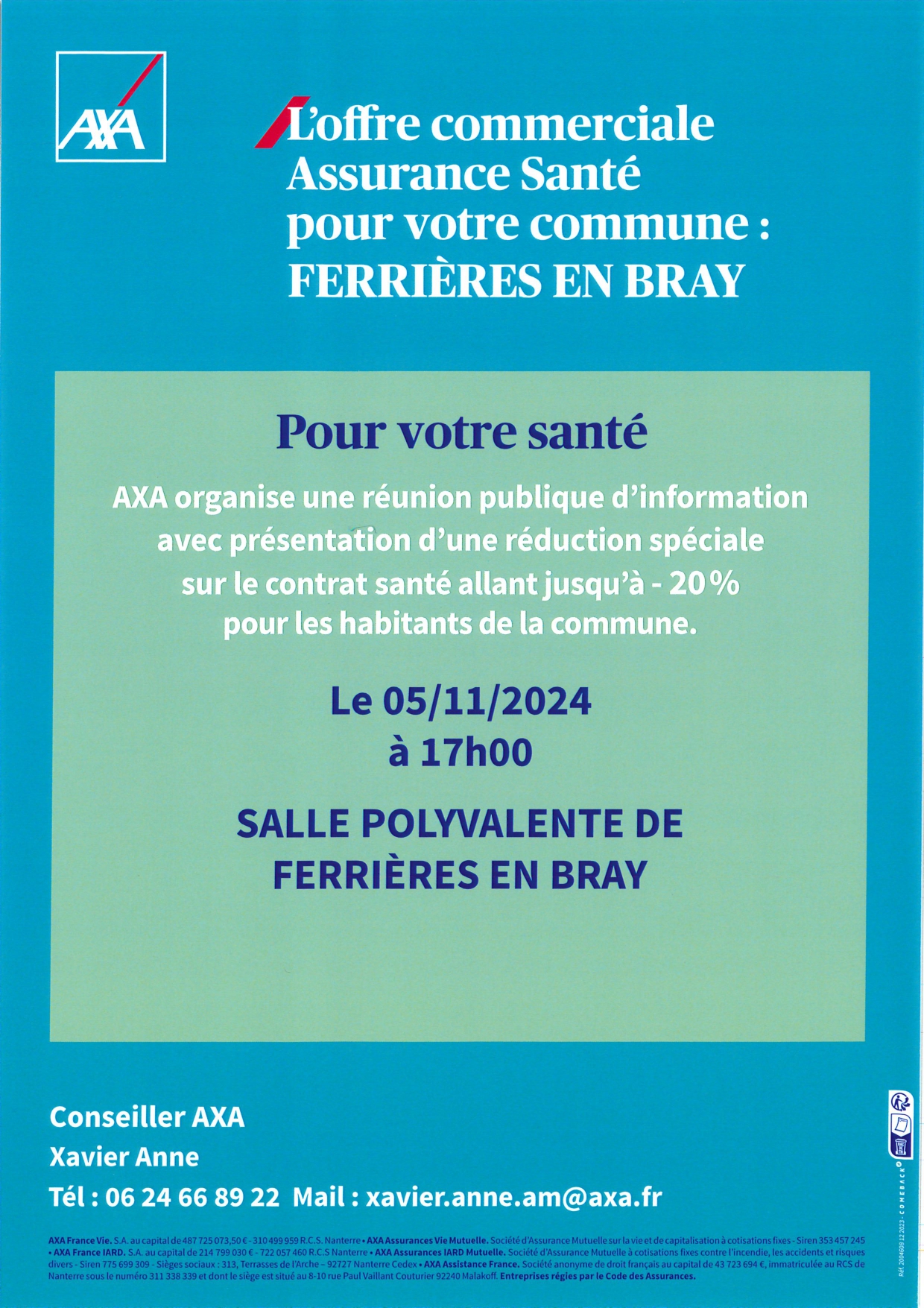 Affiche Axa assurance