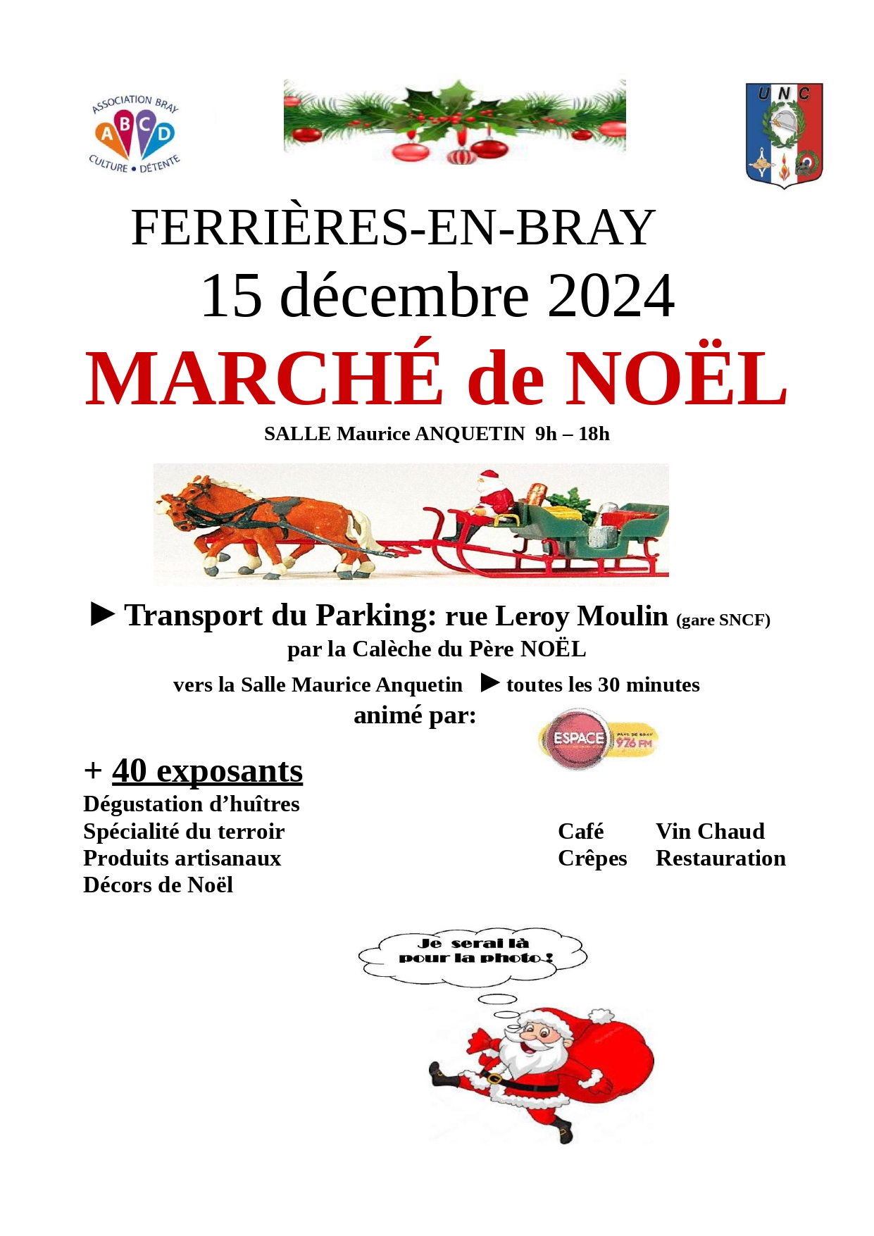 Affiche Marché de Noël