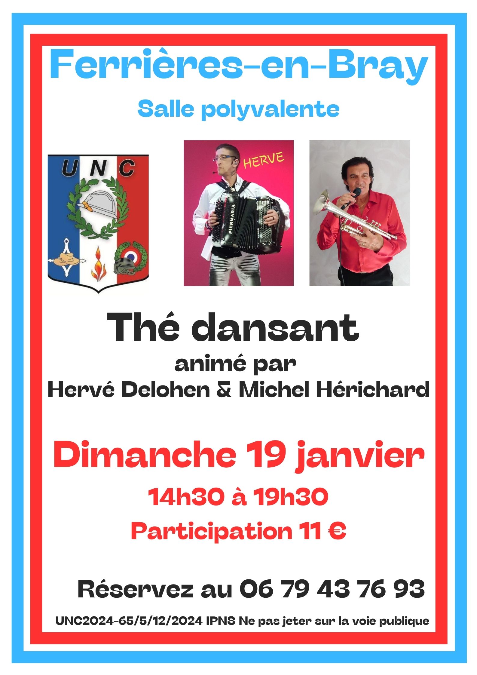 UNC - Thé dansant 19 janvier 2025